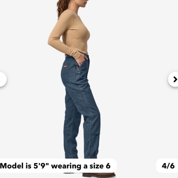 Patagonia W All Seasons Hemp Canvas Work Pants - Picture 8 of 11